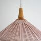 Suspension ELEONORE — 60 cm, lin et coton rayé terra