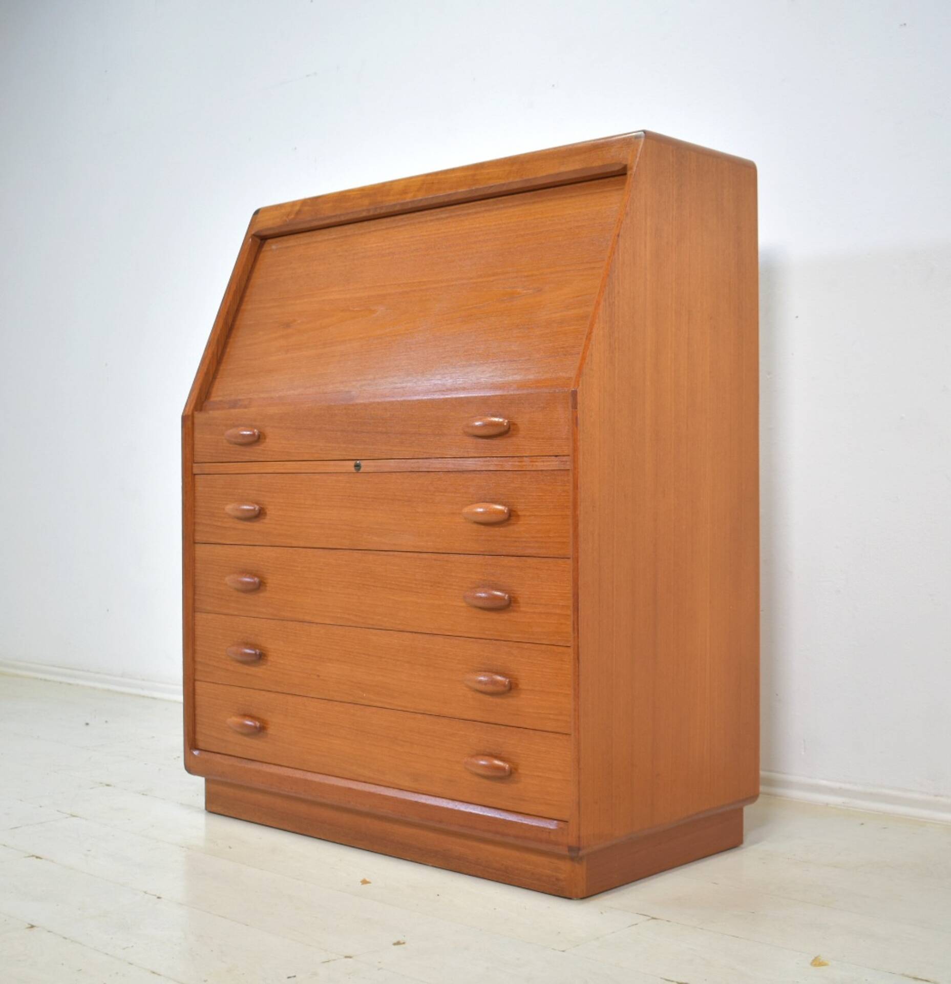 Teak Secretary by Dyrlund denmark 1960s desk Vintage Mid Century 