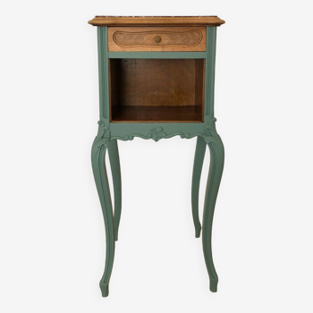 Louis XV style bedside table Celadon Green