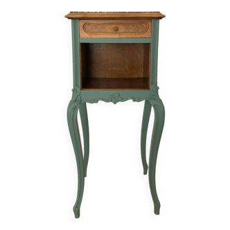 Louis XV style bedside table Celadon Green