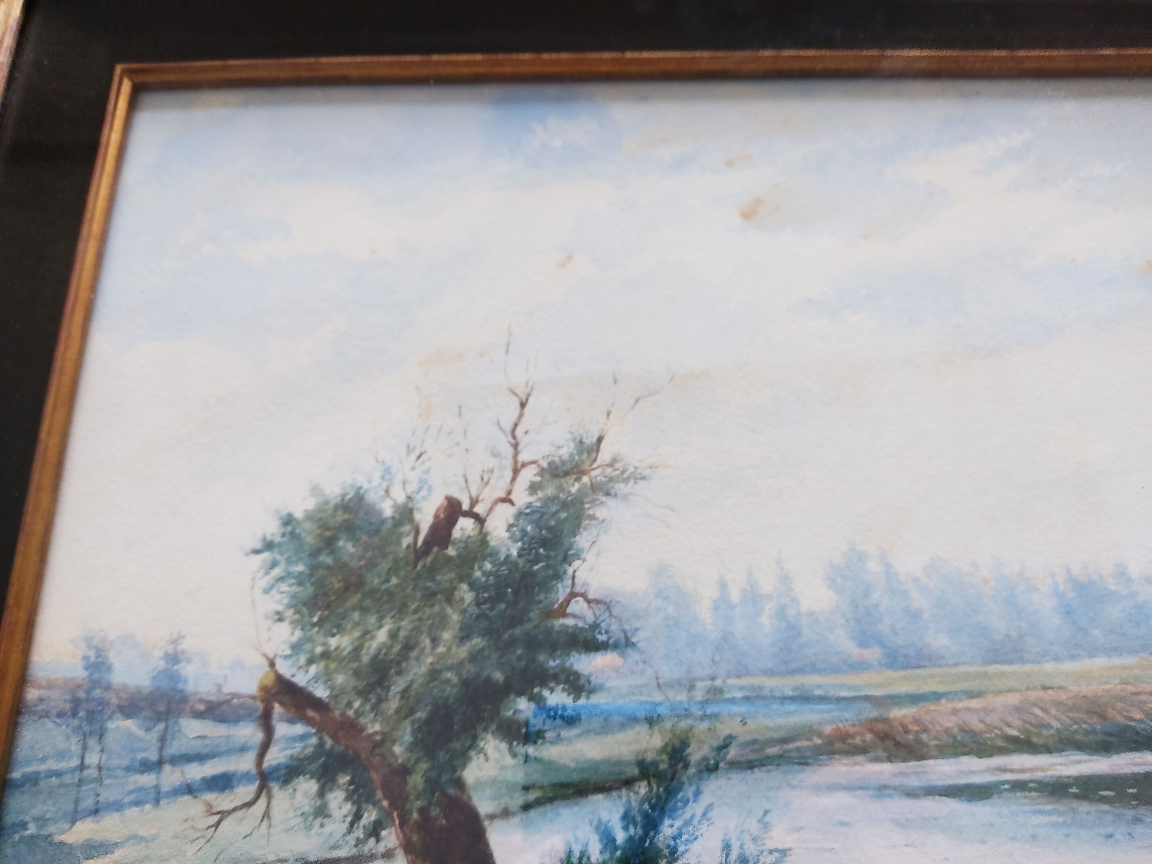 Lakescape, 19th century watercolour