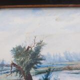 Lakescape, 19th century watercolour