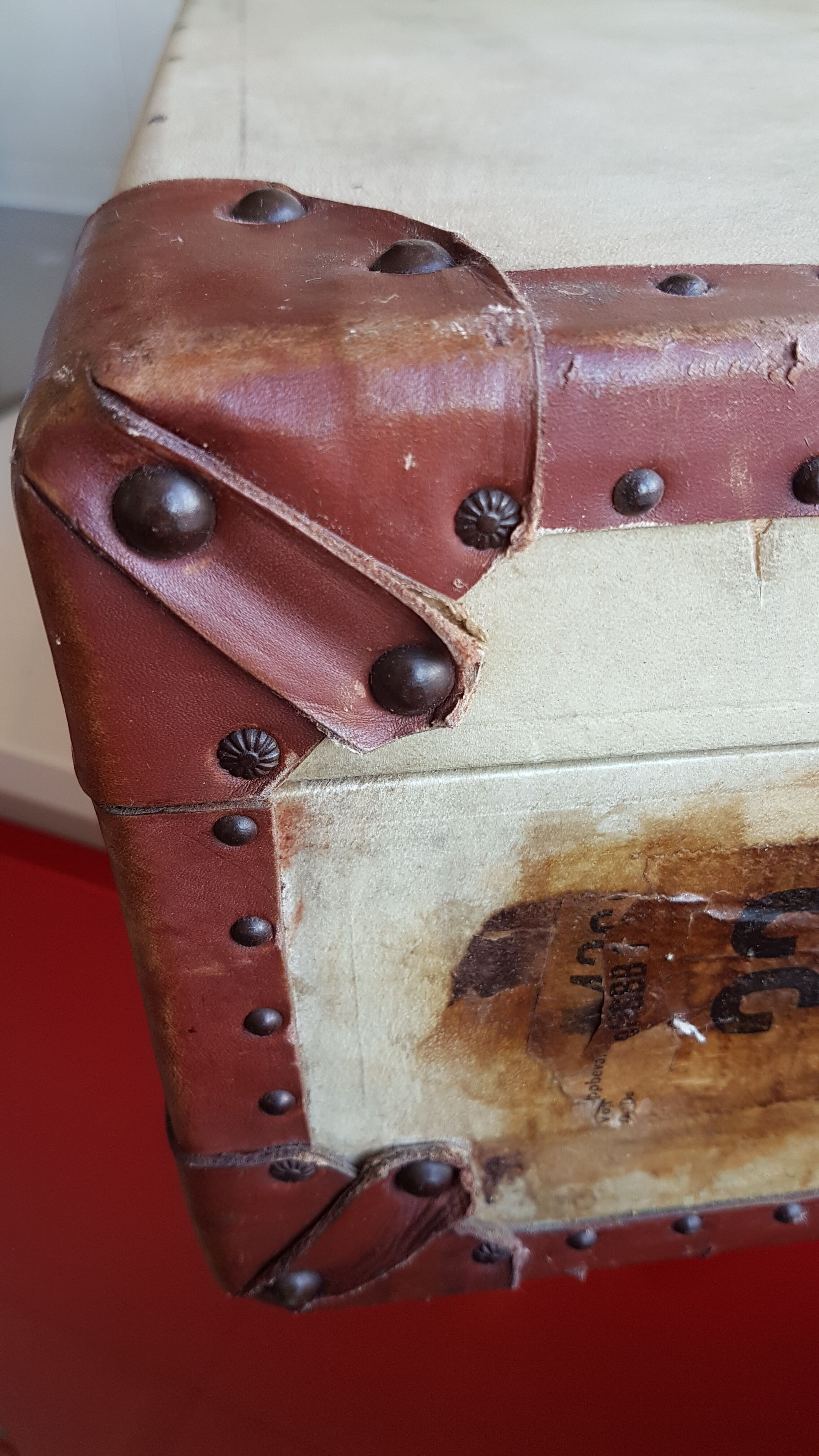 Old wood and leather case