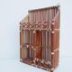 Shelf white rattan and scoubidou