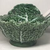 Soup tureen in slip in the shape of cabbage Portugal