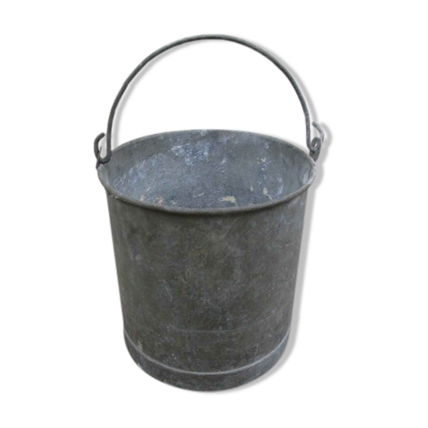 Old zinc bucket