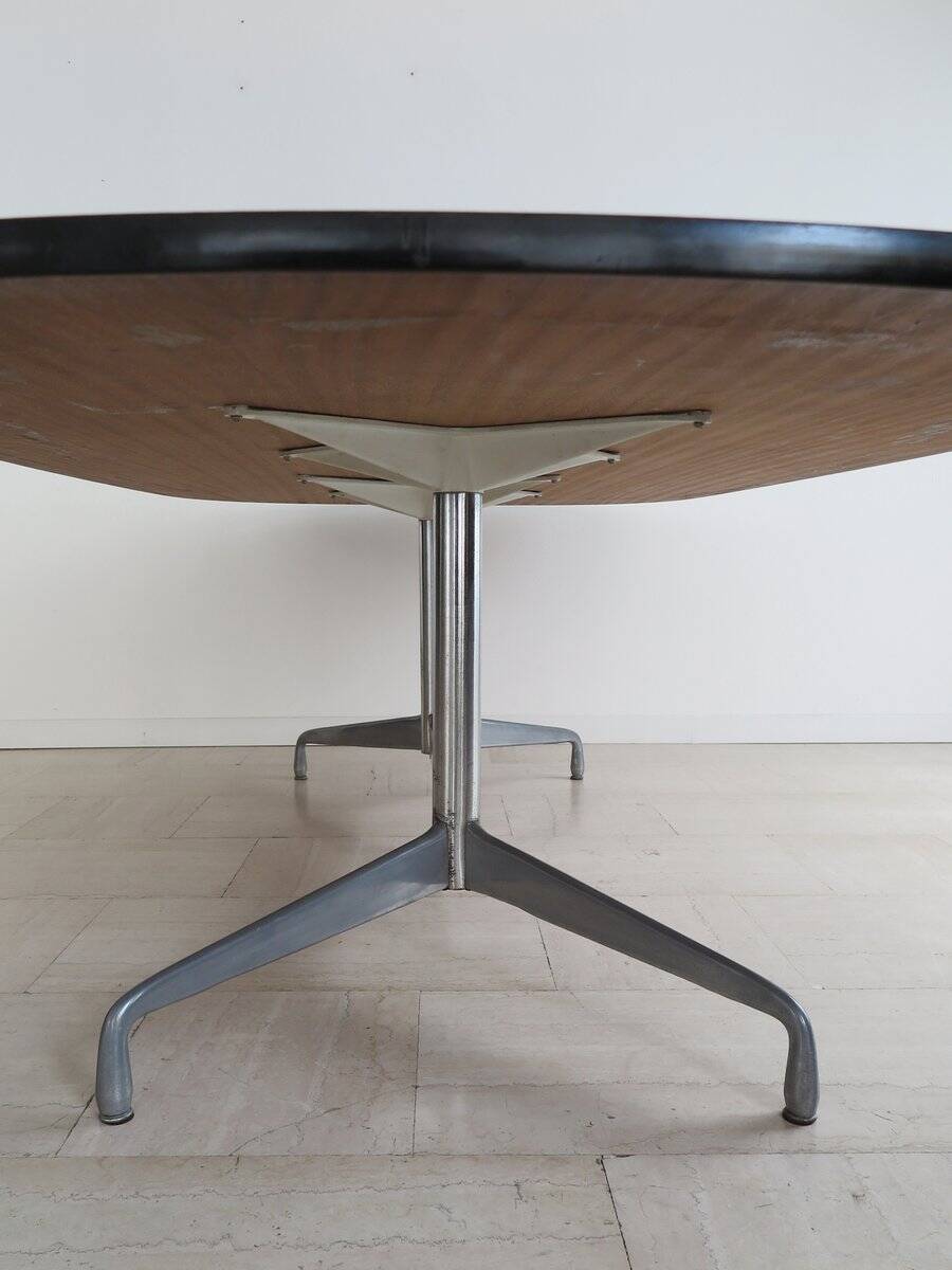 Large Wood and Aluminum Table by Charles & Ray Eames for Herman Miller, 1960s