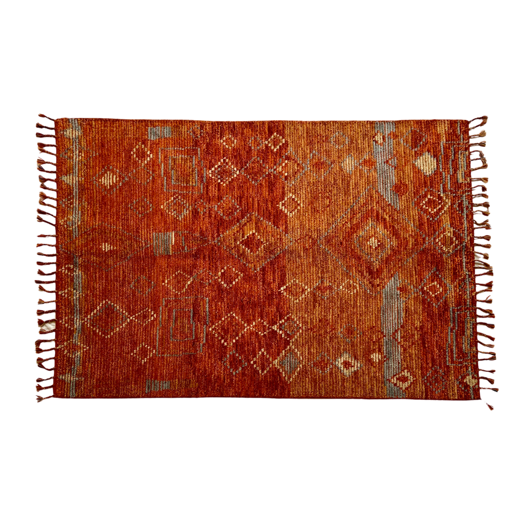 Tapis berbère terracotta