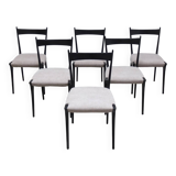 Rare set of 6 'S11' dining chairs by Alfred Hendrickx for Belform, 1950s
