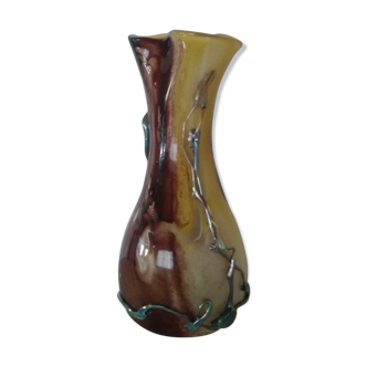 Vase en verre soufflé