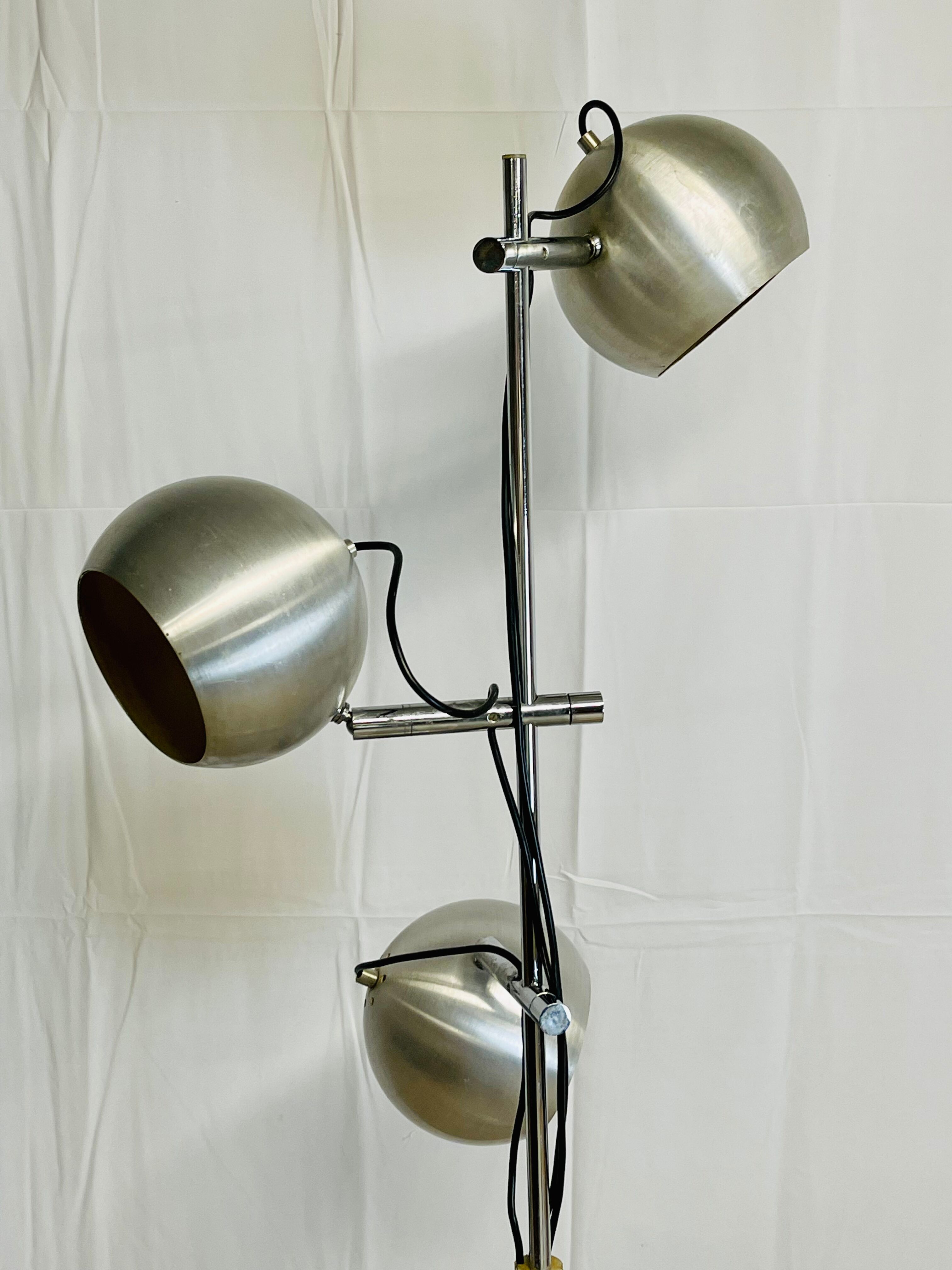 Metal floor lamp