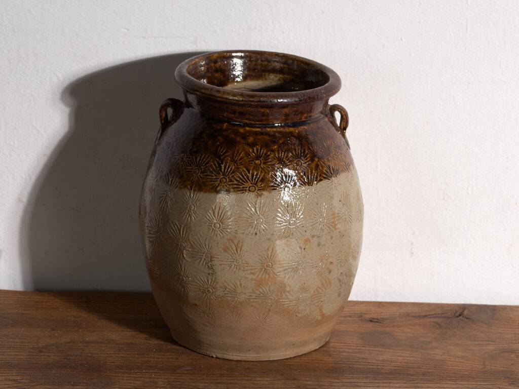 Ancient Chinese glazed stoneware vase – China, circa 1900