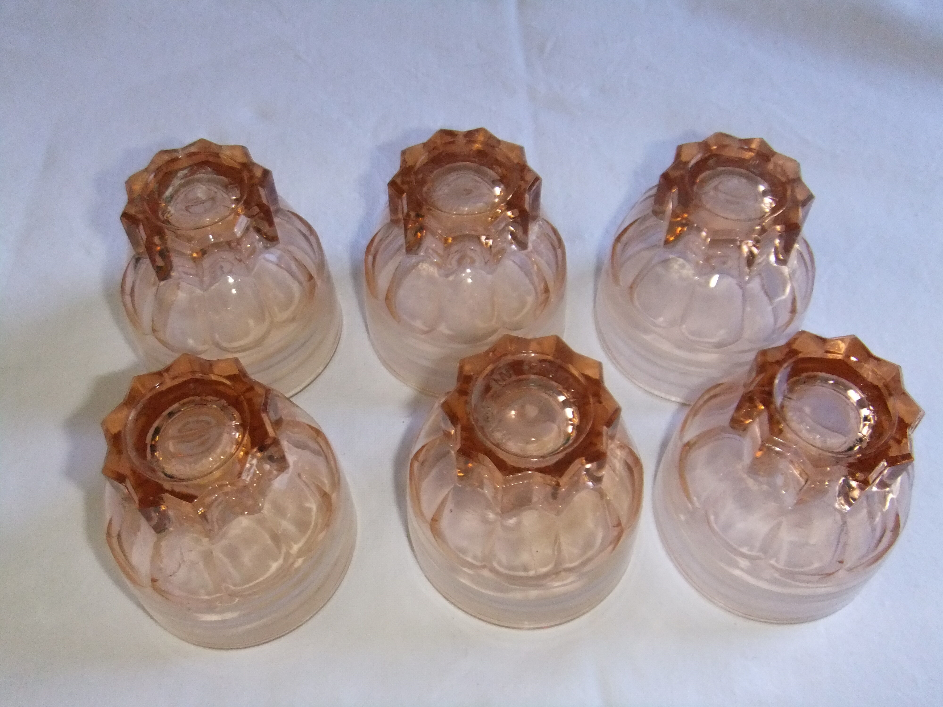 Art Deco liquor service in glass