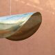 Handmade lotus-shaped brass pendant light