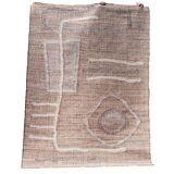 Woven jute and wool rug 240x170cm
