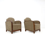 Set of two art deco armchairs