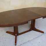 Oval dining table extendable by Baumann