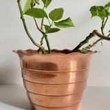 Copper planter “mur de barrez” 1960s