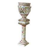 Magnificent gardener set. ceramic signed alfal.