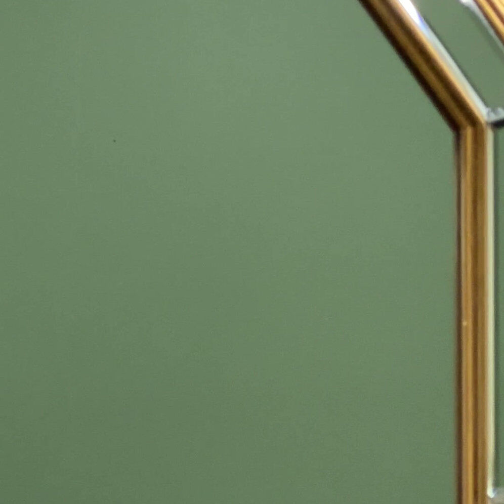 Large octagonal bevelled mirror by De Knudt, Belgium, 1980s