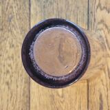 Vintage bubbled glass scroll vase h=34cm