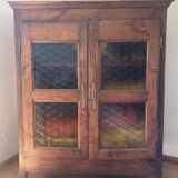 Antique glass bookcase