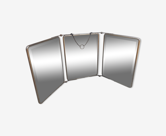 Miroir barbier tryptique