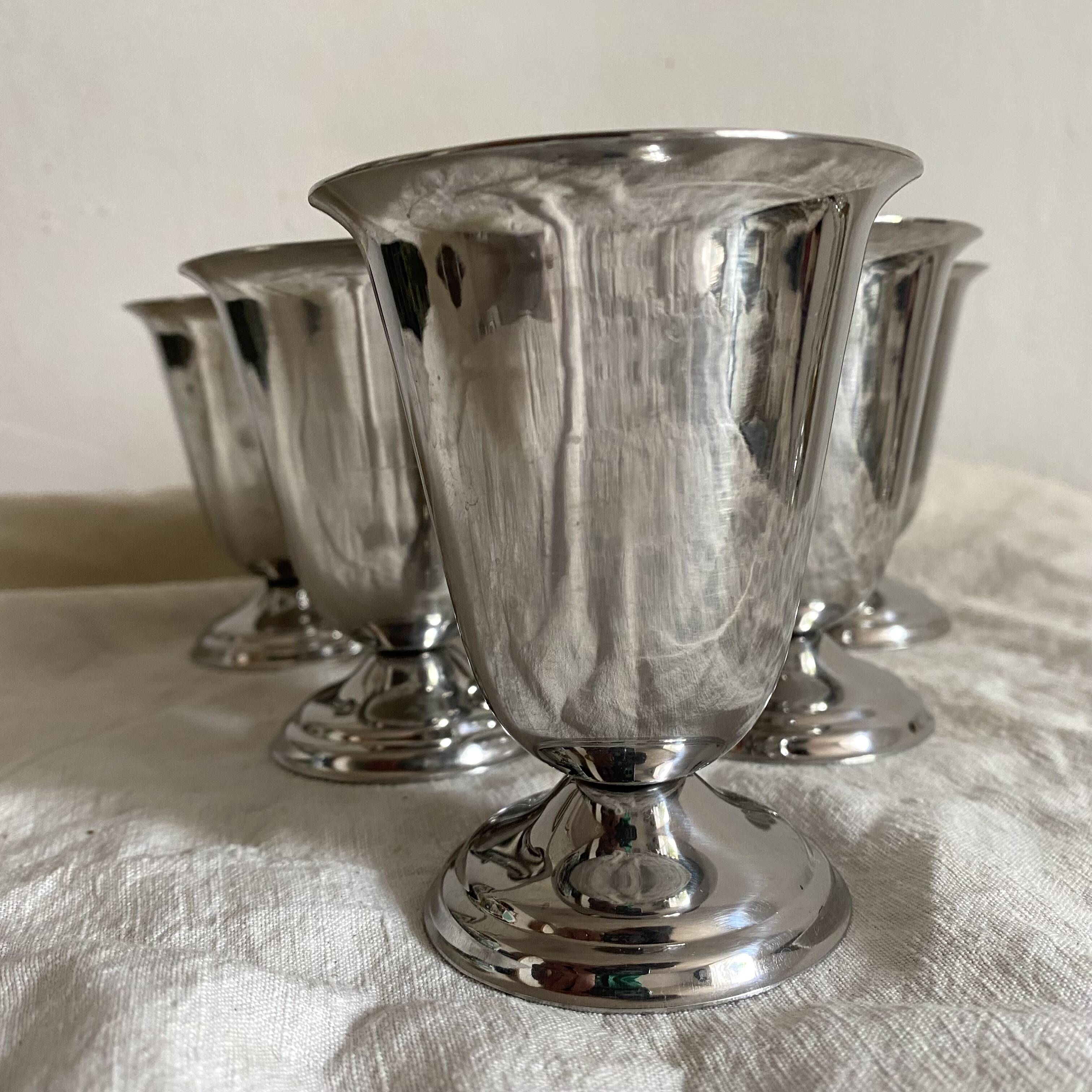 Stainless steel ice cream cups