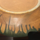 Flamed terracotta dish