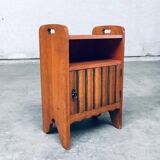 Amsterdam School Bedside Cabinet, Netherlands, 1920s