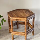 Table basse bambou vintage