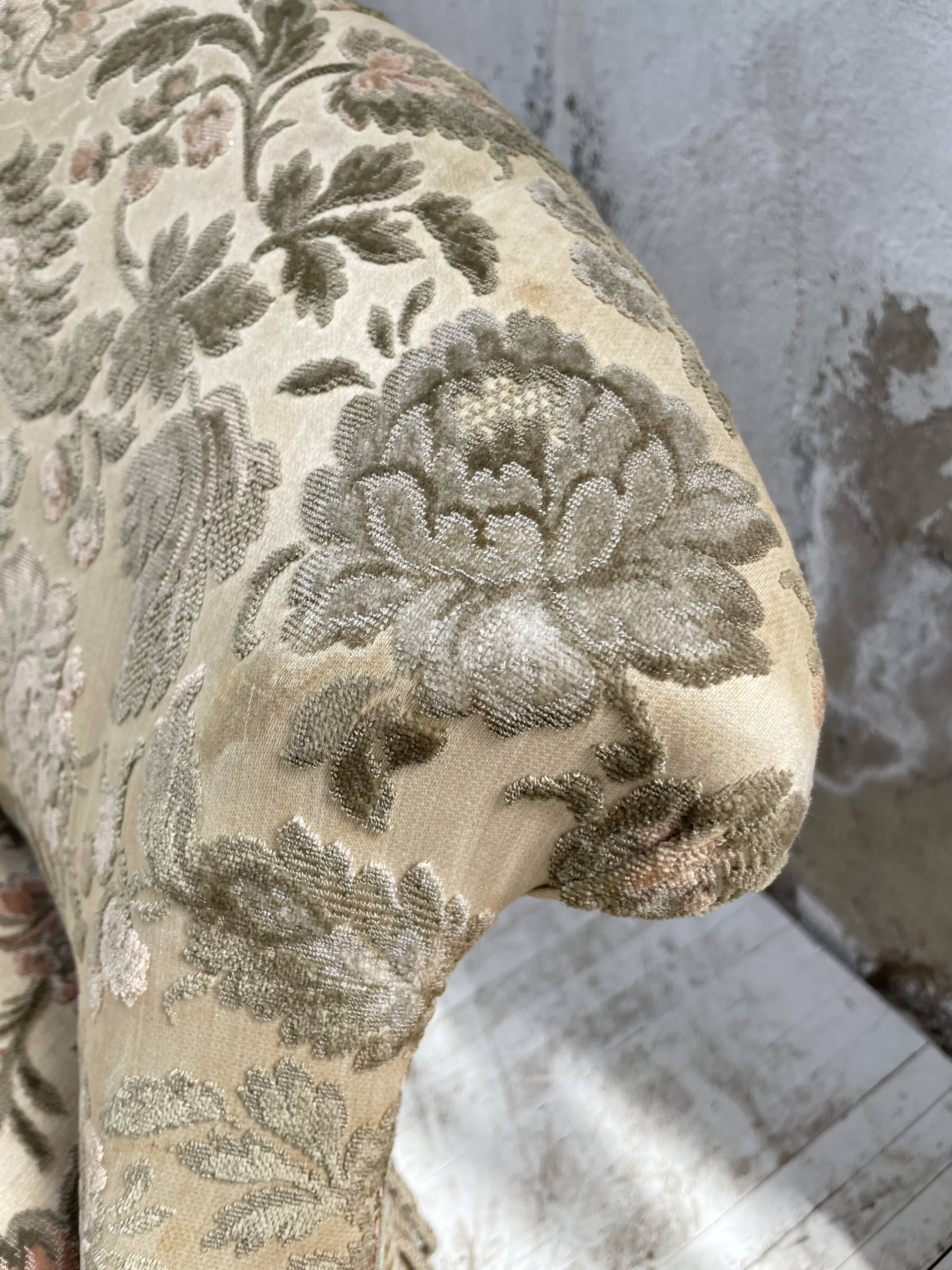 Fauteuil napoléon fleuri XIXème