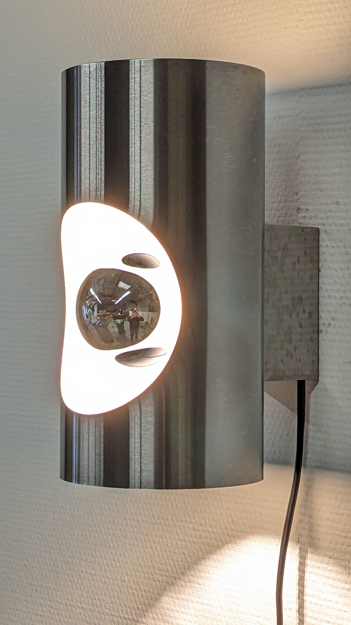 Pairs of Space age wall lights by Oxar France from the 60s/70s