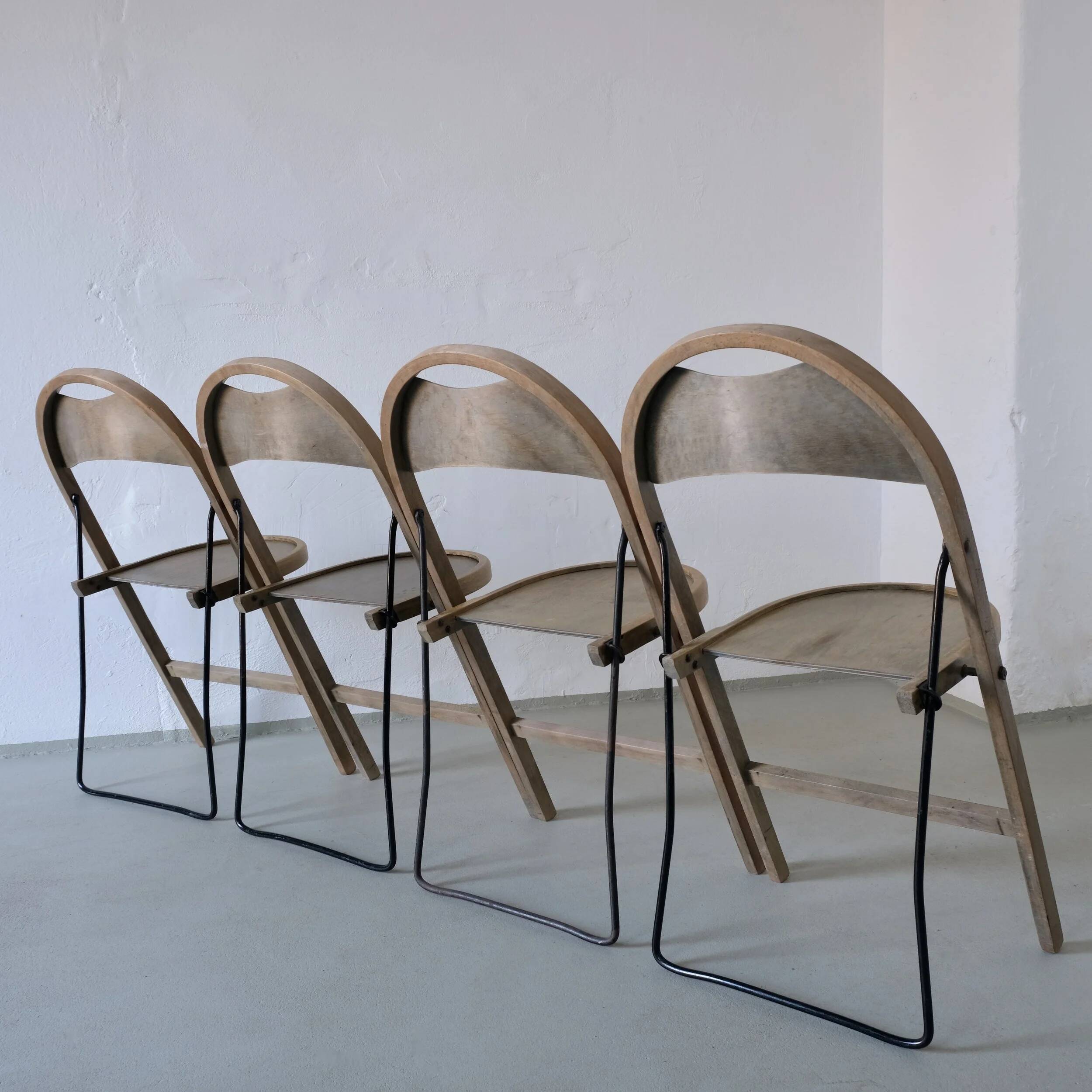 4 folding chairs by Uno Åhrén for Gemla | Sweden | 1930s