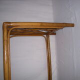 Rattan bamboo coffee table from the 50s