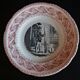 Talking plate with theme Gien N° 1 late nineteenth