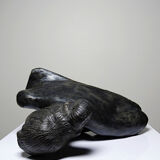 20th-century ceramic bust of a woman, art craft to be identified.