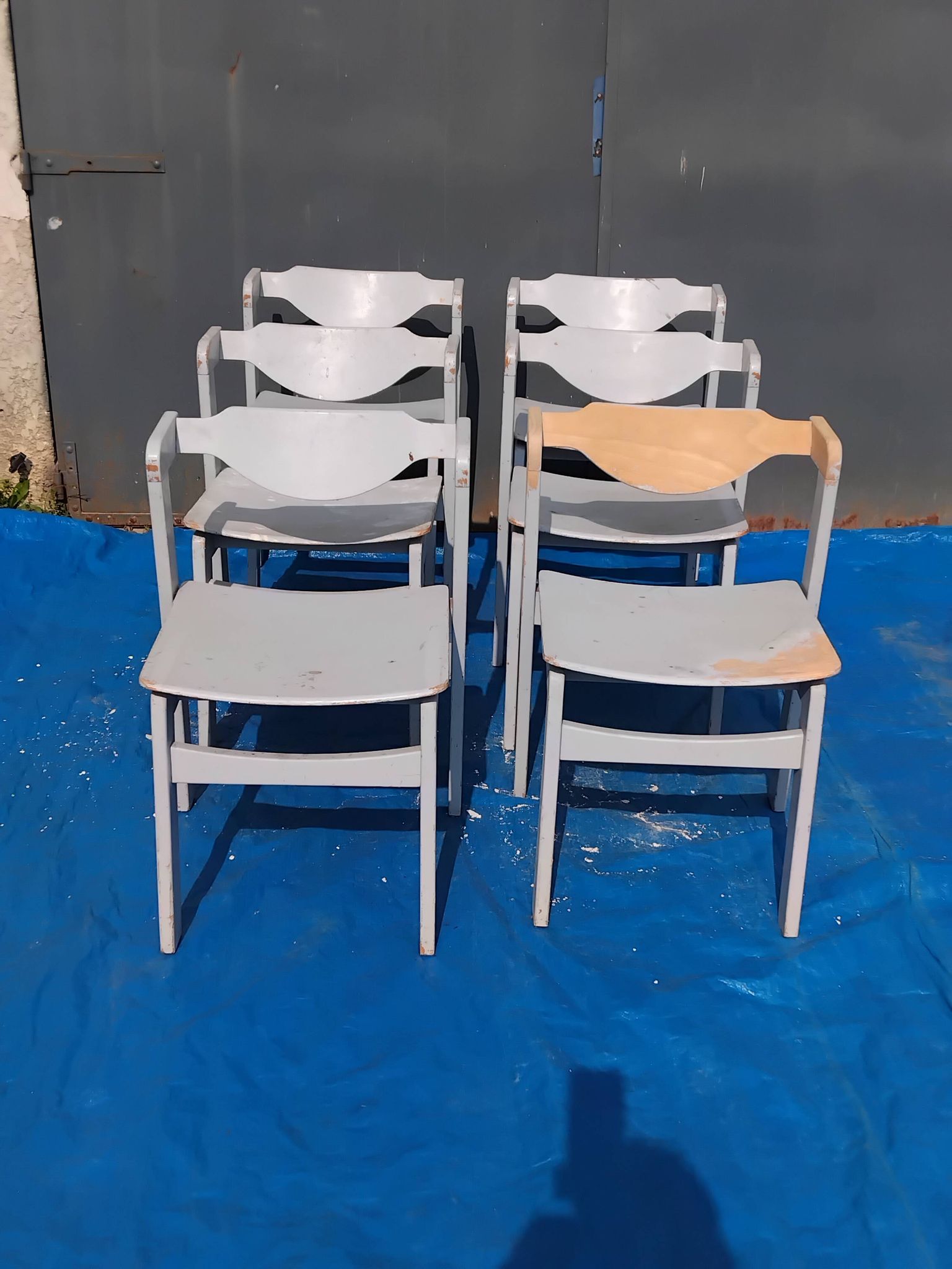 6 vintage Scandinavian design chairs