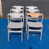 6 vintage Scandinavian design chairs