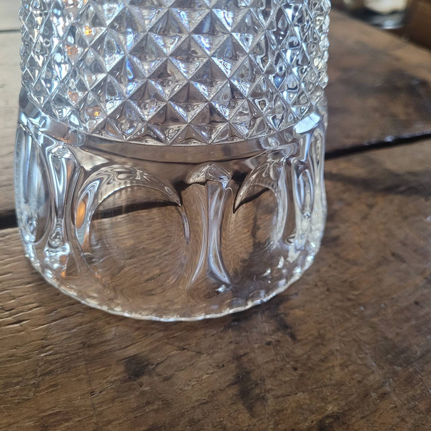 Vintage thick glass vase