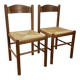 36 chaises vintage en hêtre et paille – Vente par lots – Grande série 