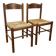36 chaises vintage en hêtre et paille – Vente par lots – Grande série 
