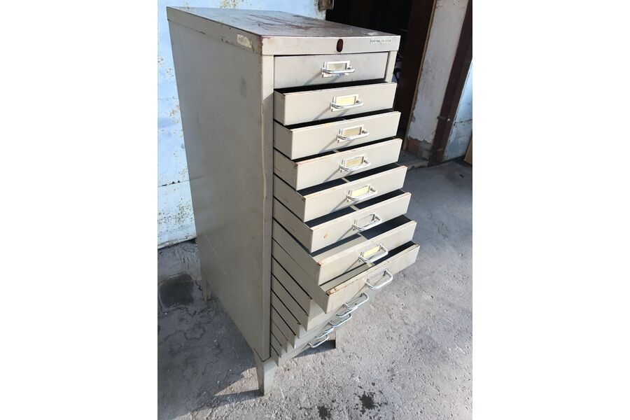 German metal filing cabinet 1960s
