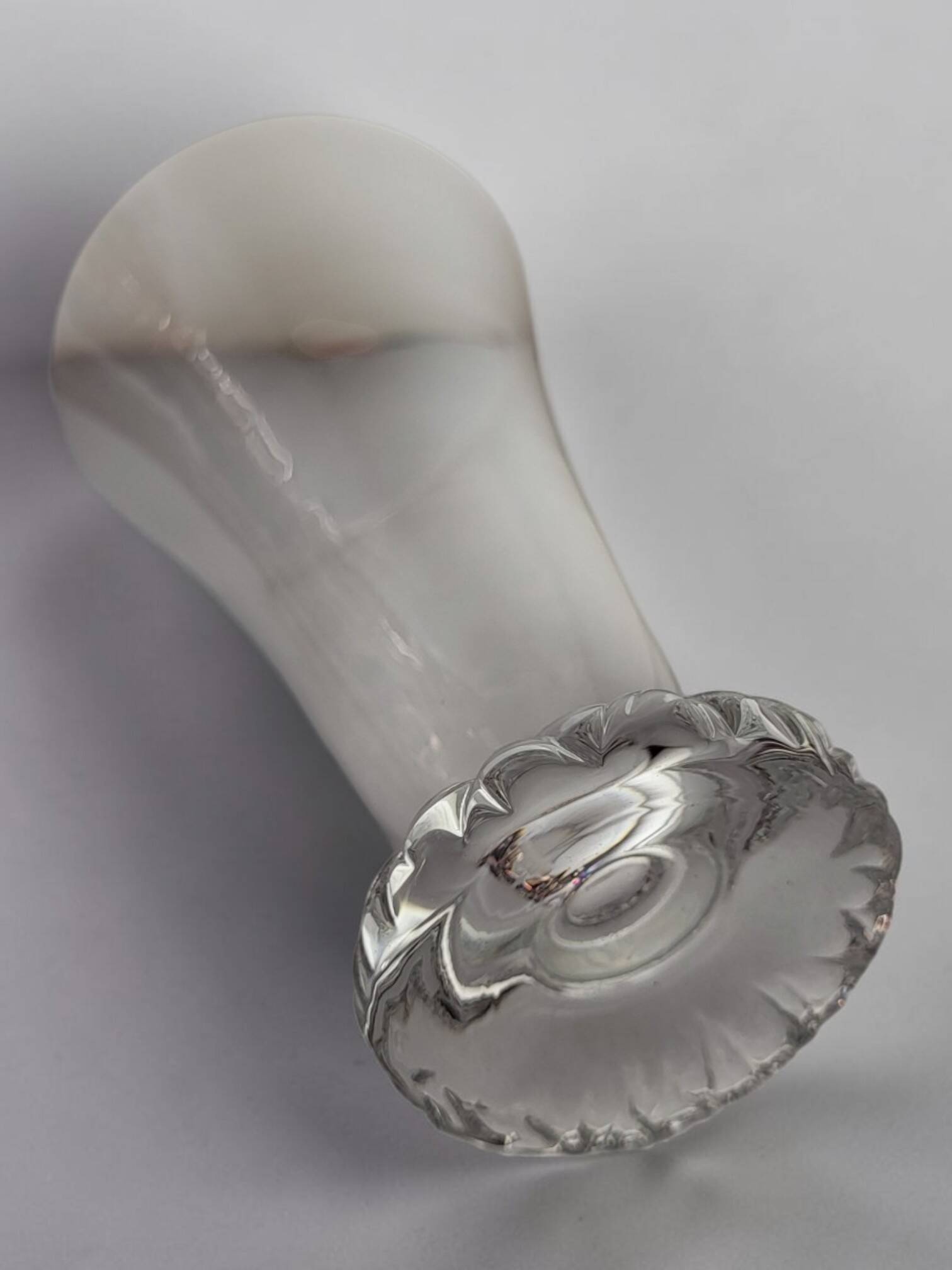 6 crystal flutes Daum, model "Kim", France