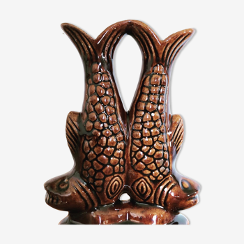 Double fish vase