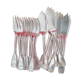 9 knives and 9 fish whips, silver metal, shell model