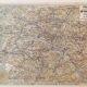 Map of the Paris metro in 1920. Beautiful reproduction to frame