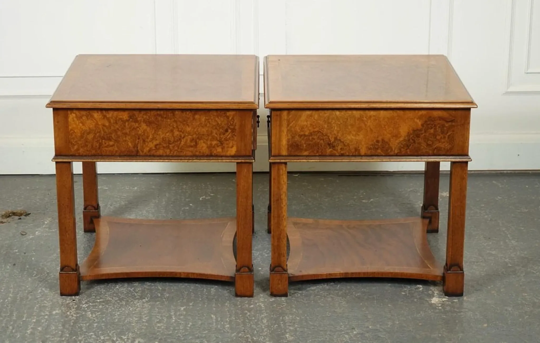 Nightstands in Walnut by Brights of Nettlebed