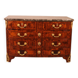 Dauphiné commode from the Louis XIV period in olive wood marquetry.