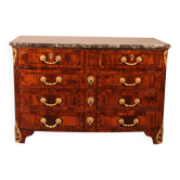 Dauphiné commode from the Louis XIV period in olive wood marquetry.